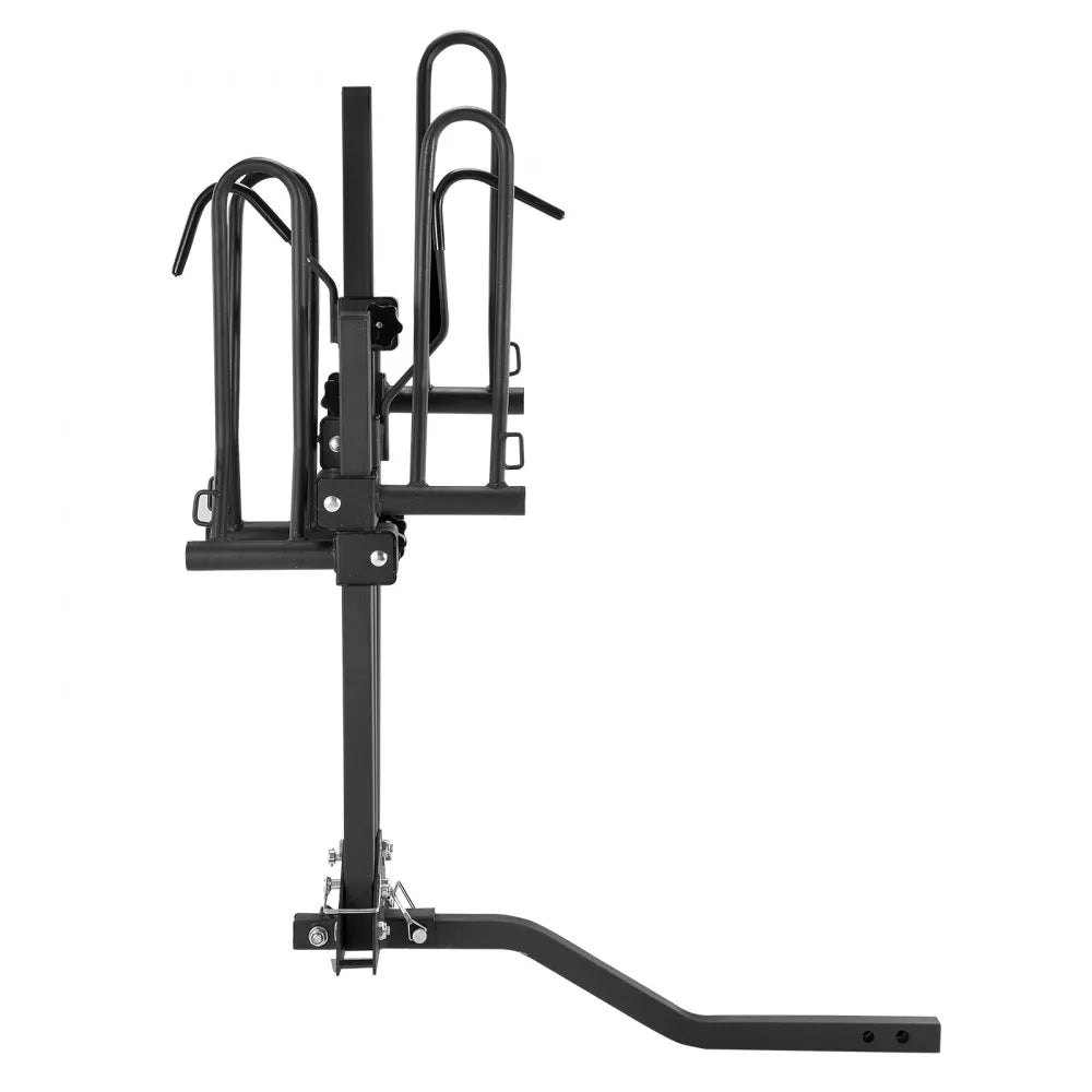 VEVOR Hitch Mount Bike Rack, 2-Bike Platform Style, 80 LBS Max Capacity Bike Rack Hitch for 1.25-/2-inch Receiver, Titling and Folding Bike Carrier with Tires up to 2.4