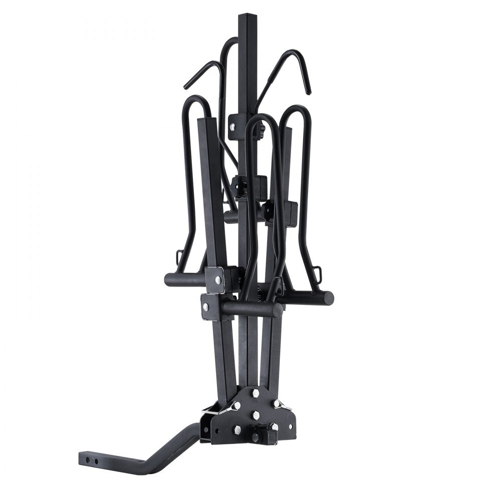 VEVOR Hitch Mount Bike Rack, 2-Bike Platform Style, 160 LBS Max Capacity Bike Rack Hitch for 2-inch Receiver, Titling and Folding Bike Carrier with Tires up to 5