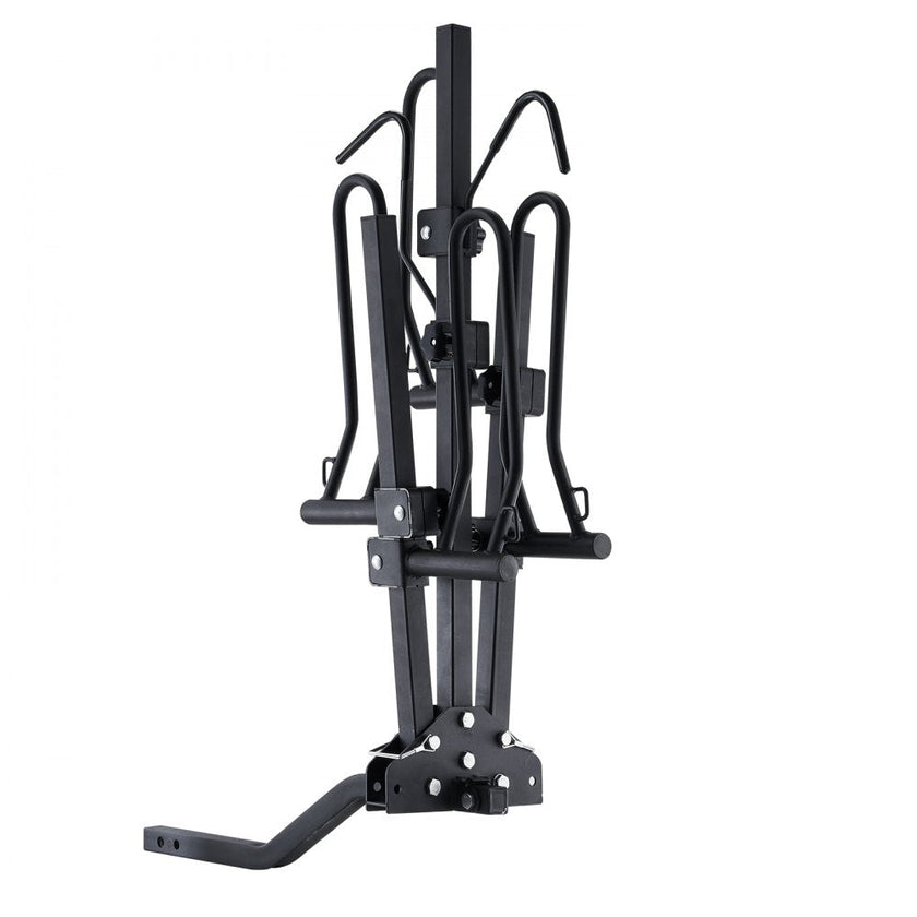 VEVOR Hitch Mount Bike Rack, 2-Bike Platform Style, 160 LBS Max Capacity Bike Rack Hitch for 2-inch Receiver, Titling and Folding Bike Carrier with Tires up to 5