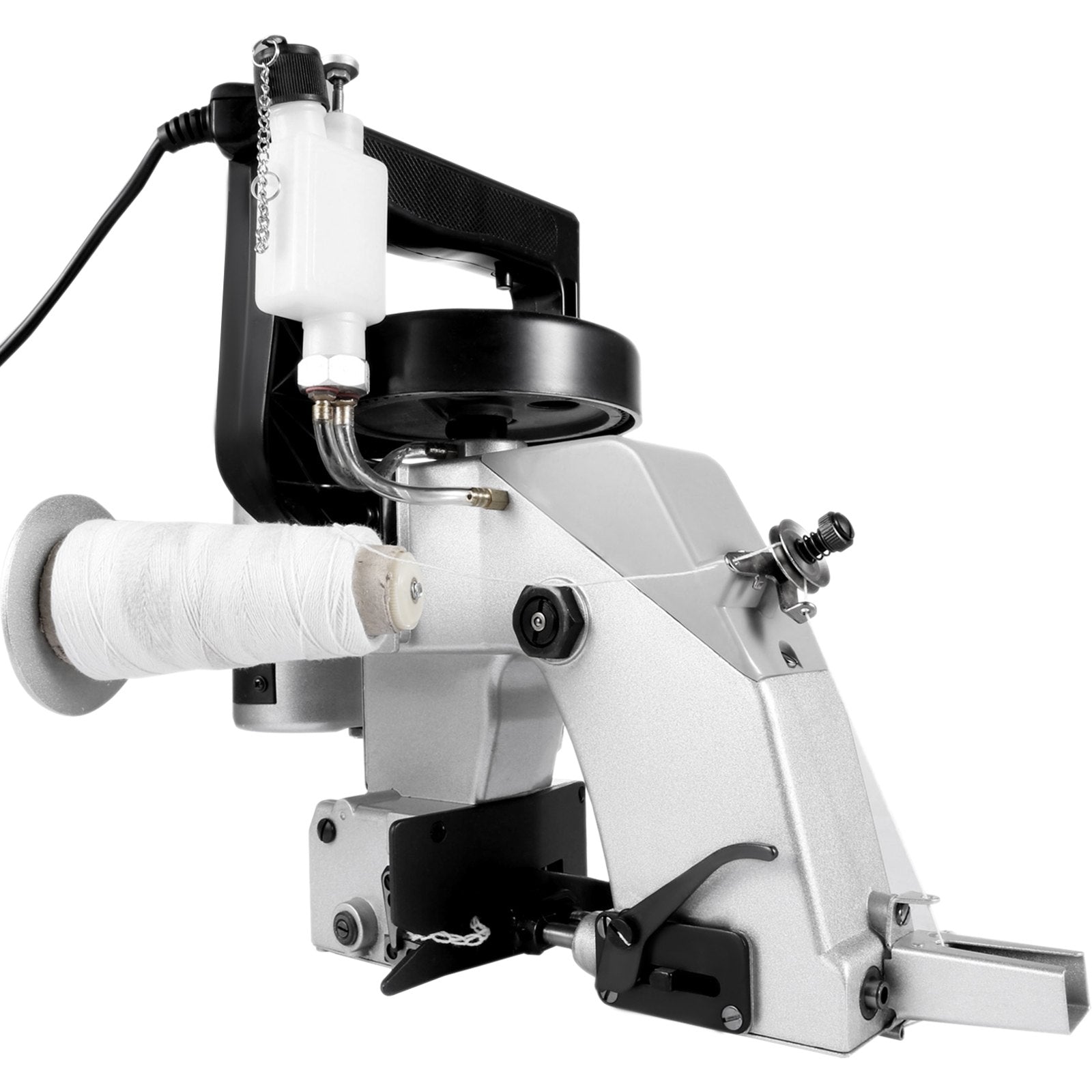 VEVOR Bag Closer Machine 110V Portable Electric Sewing Machine 90W Excellent Endurable Level Seaming Machine for Woven Snakeskin Bag Sack (Bag Closer Machine), White