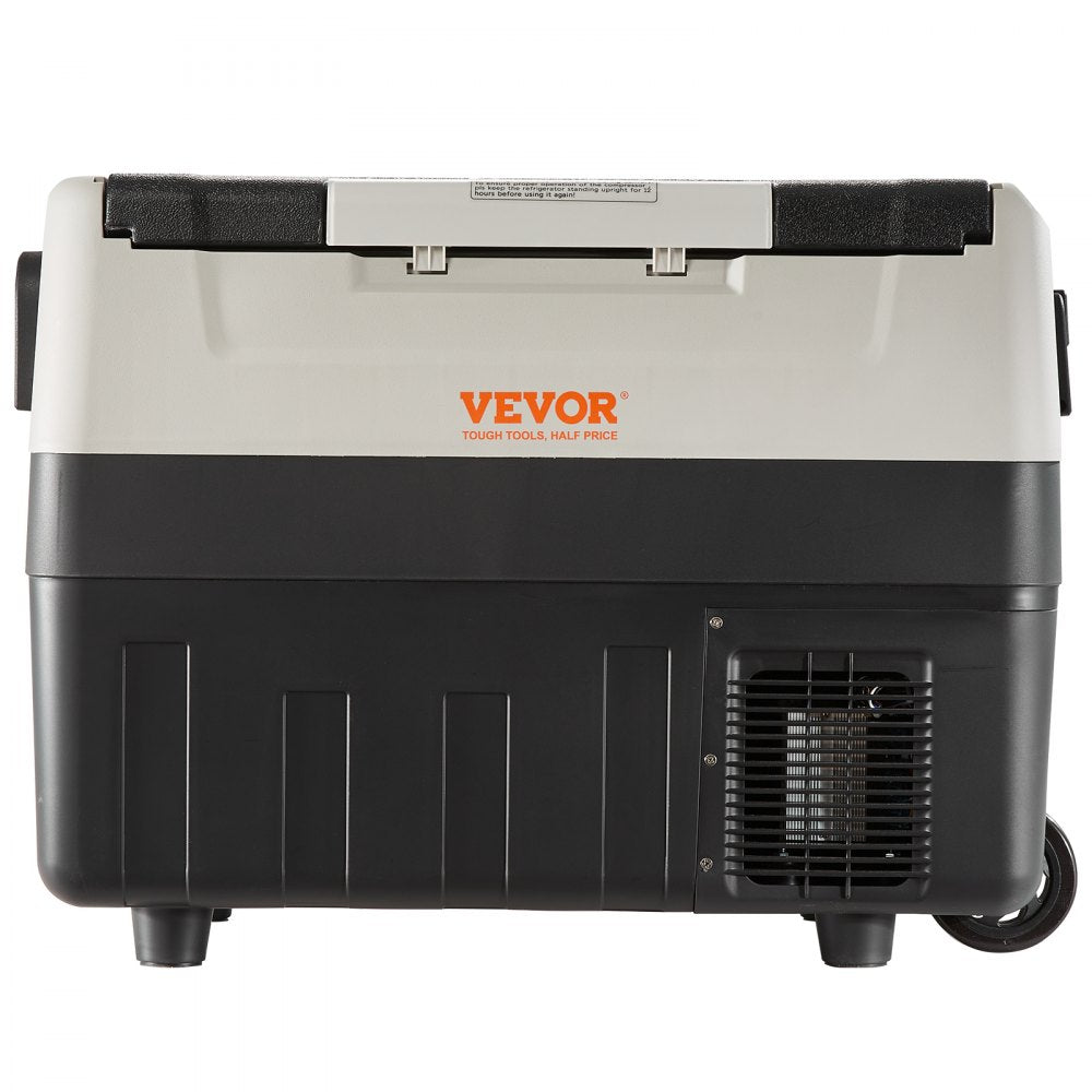 VEVOR Car Refrigerator, 12 Volt Car Refrigerator Fridge, 37 QT/35 L Dual Zone Portable Freezer, -4?-50? Adjustable Range, 12/24V DC and 100-240V AC Compressor Cooler for Outdoor, Camping, Travel, RV