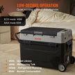 VEVOR Car Refrigerator, 12 Volt Car Refrigerator Fridge, 40QT/38L Dual Zone Portable Freezer, -4?-50? Adjustable Range, 12/24V DC and 100-240V AC Compressor Cooler for Outdoor, Camping, Travel, RV