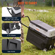 VEVOR Car Refrigerator, 12 Volt Car Refrigerator Fridge, 40QT/38L Dual Zone Portable Freezer, -4?-50? Adjustable Range, 12/24V DC and 100-240V AC Compressor Cooler for Outdoor, Camping, Travel, RV