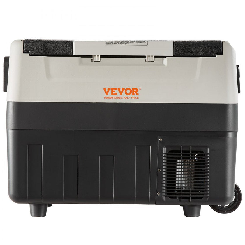 VEVOR Car Refrigerator, 12 Volt Car Refrigerator Fridge, 48 QT/45 L Dual Zone Portable Freezer, -4?-50? Adjustable Range, 12/24V DC and 100-240V AC Compressor Cooler for Outdoor, Camping, Travel, RV