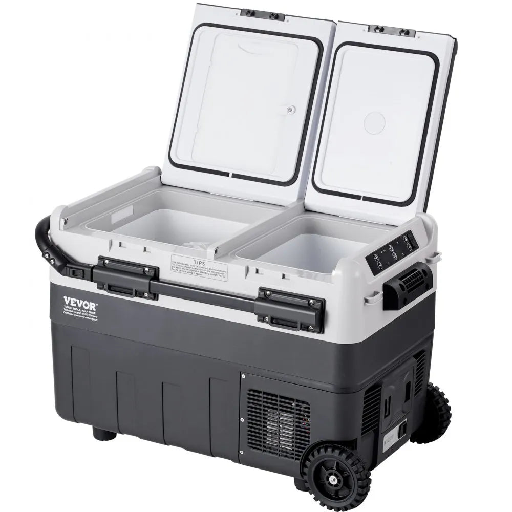 VEVOR Portable Car Refrigerator Freezer Compressor 40 L Dual Zone for Car Home