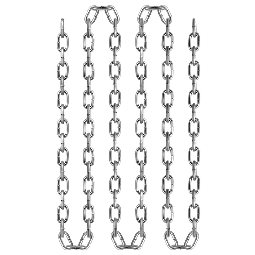VEVOR Grade 30 Chain 3/16 Inch by 100Ft Length Grade 30 Proof Coil Chain Zinc Plated Grade 30 Chain for Towing Logging Agriculture and Guard Rails