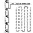 VEVOR Grade 30 Chain 3/16 Inch by 100Ft Length Grade 30 Proof Coil Chain Zinc Plated Grade 30 Chain for Towing Logging Agriculture and Guard Rails