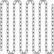 VEVOR Grade 30 Chain 1/4 Inch by 100Ft Length Grade 30 Proof Coil Chain Zinc Plated Grade 30 Chain for Towing Logging Agriculture and Guard Rails