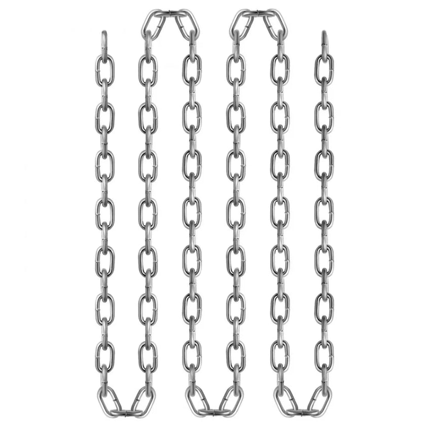 VEVOR Grade 30 Chain 1/4 Inch by 100Ft Length Grade 30 Proof Coil Chain Zinc Plated Grade 30 Chain for Towing Logging Agriculture and Guard Rails