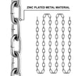 VEVOR Grade 30 Chain 1/4 Inch by 100Ft Length Grade 30 Proof Coil Chain Zinc Plated Grade 30 Chain for Towing Logging Agriculture and Guard Rails