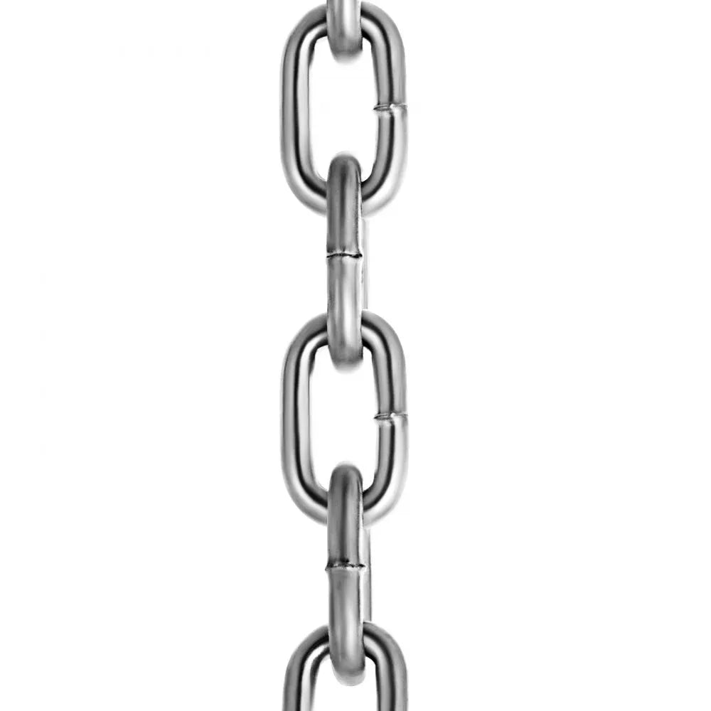 VEVOR Grade 30 Chain 1/4 Inch by 100Ft Length Grade 30 Proof Coil Chain Zinc Plated Grade 30 Chain for Towing Logging Agriculture and Guard Rails