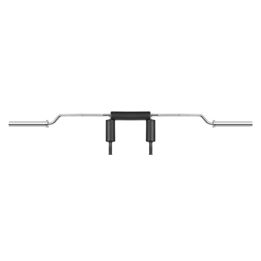 VEVOR Safety Squat Bar, 700 LBS Fitness Squat Bar, Safety Squat Bar Attachment with Shoulder and Arm Pads, 28mm Diameter Weight Bar, Ideal for Front Squats, Lunges, Rehab, Physical Therapy