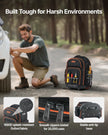 VEVOR Rolling Tool Backpack 45 Pockets Heavy Duty Roller Tool Bag on Wheels