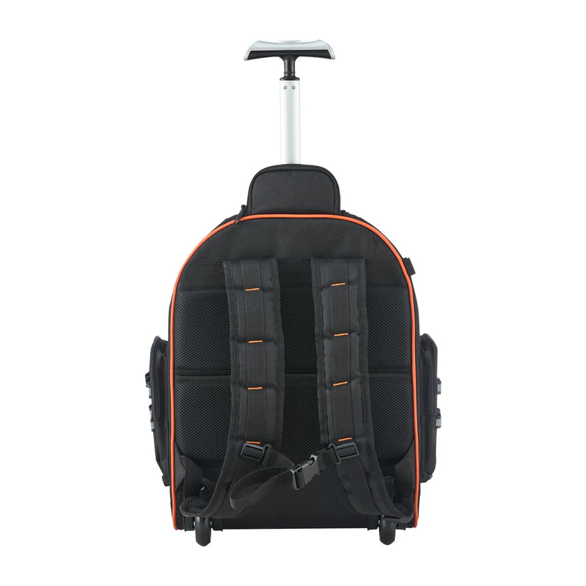 VEVOR Rolling Tool Backpack 45 Pockets Heavy Duty Roller Tool Bag on Wheels