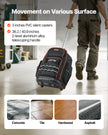 VEVOR Rolling Tool Backpack 72 Pockets Heavy Duty Roller Tool Bag on Wheels