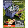 45 QT Rolling Hard Cooler with Wheels | Leak-Resistant Insulated Ice Chest