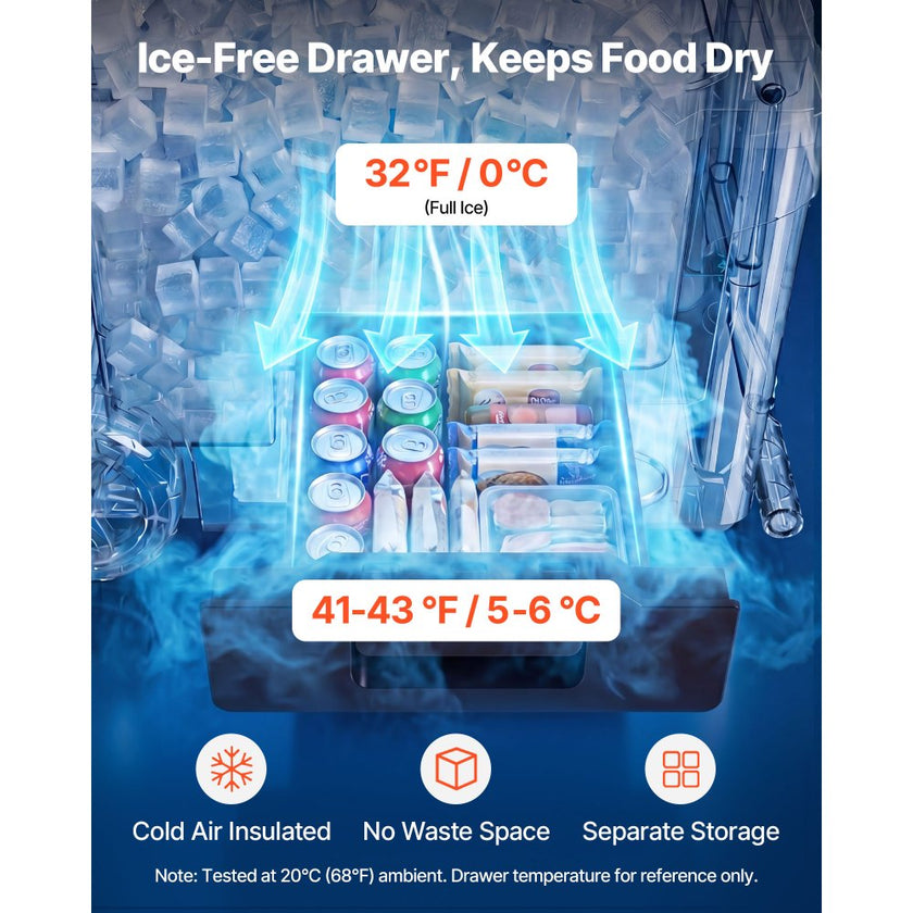 45 QT Rolling Hard Cooler with Wheels | Leak-Resistant Insulated Ice Chest
