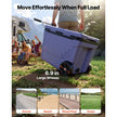 45 QT Rolling Hard Cooler with Wheels | Leak-Resistant Insulated Ice Chest