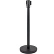 VEVOR Crowd Control Stanchion Stanchion Set 4 Pieces with 6.6 ft/2 m Black Belt