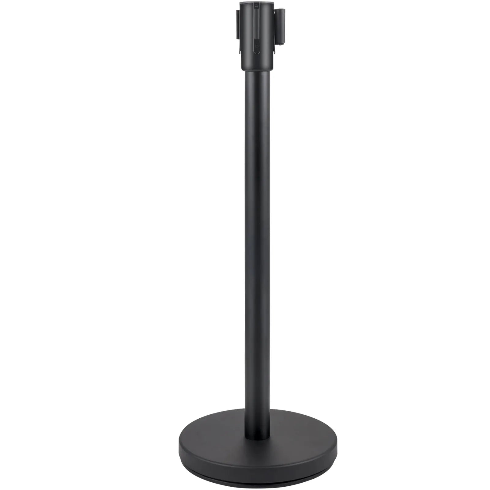VEVOR Crowd Control Stanchion Stanchion Set 4 Pieces with 6.6 ft/2 m Black Belt