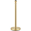 VEVOR 38 Inch Stanchion Posts Queue, Red Velvet Rope (3, Gold)
