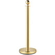 3pcs Red Twine Rope Stanchion Gold Post Crowd Control Queue Line Barrier 2 Lines