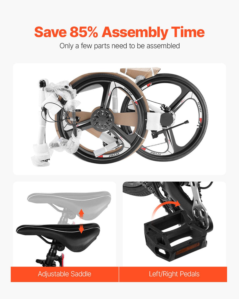 VEVOR Road Bike Racing Bicycle 700C Shimano 14 Speeds Aluminum Alloy Disc Brake