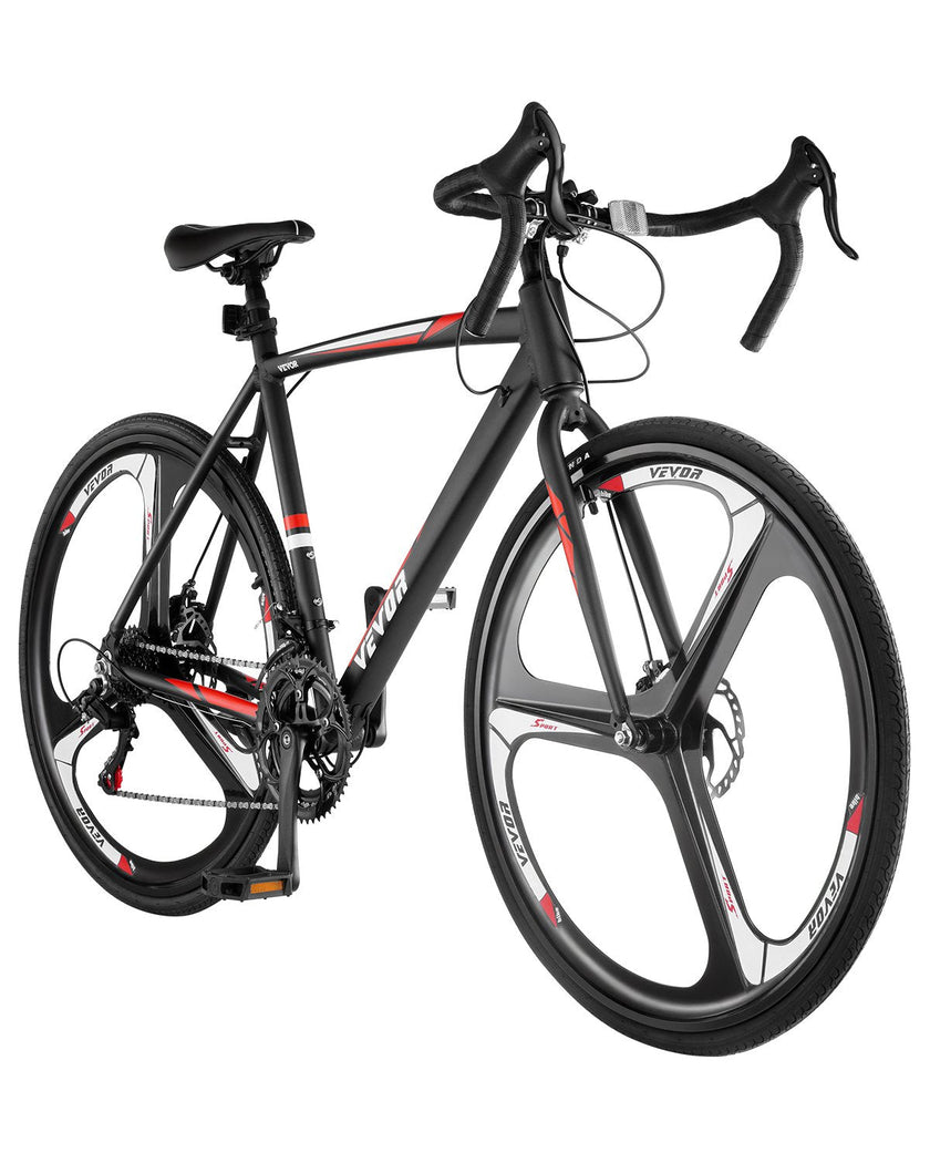 VEVOR Road Bike Racing Bicycle 700C Shimano 14 Speeds Aluminum Alloy Disc Brake