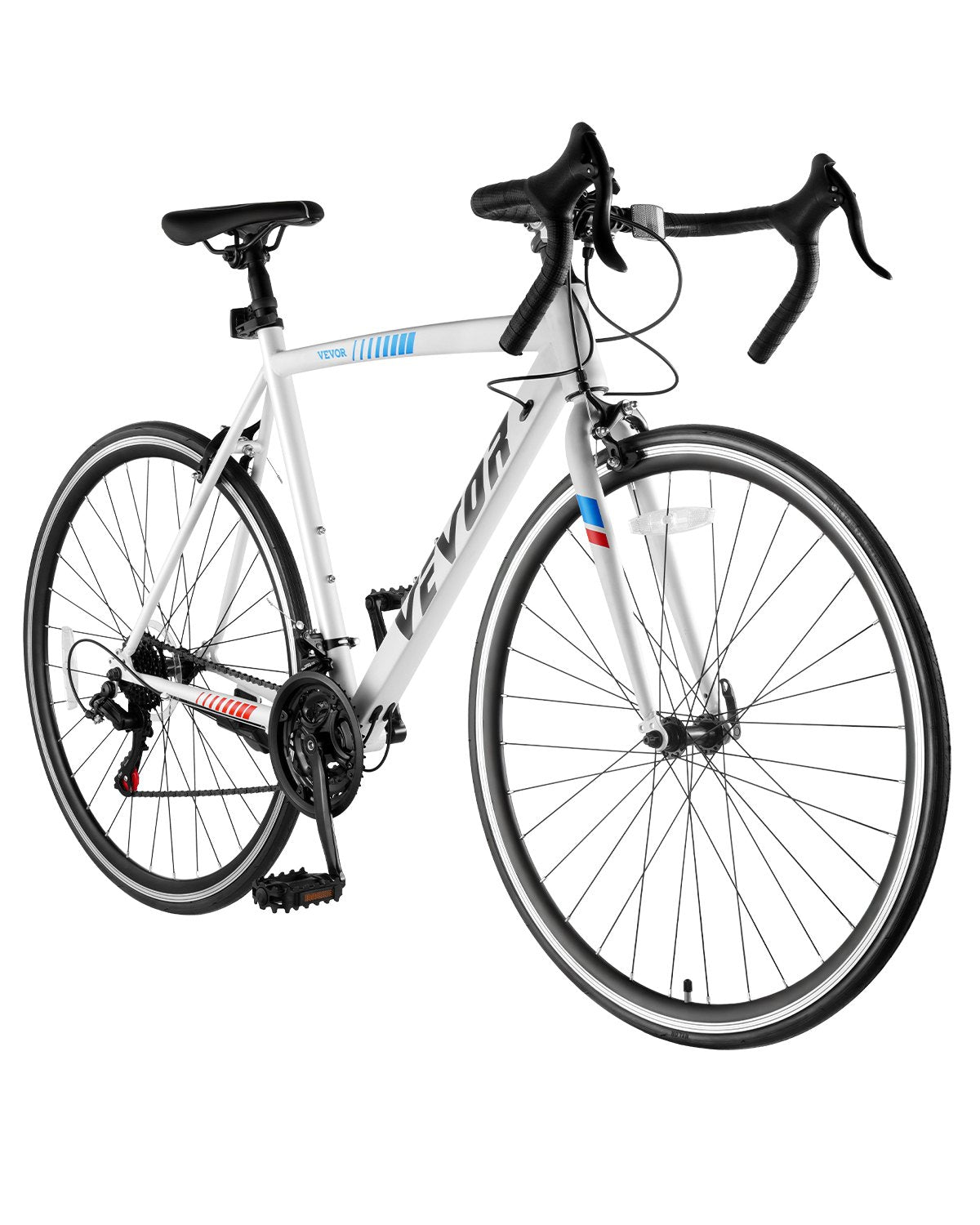 VEVOR Road Bike Racing Bicycle 700C Shimano 21 Speeds Carbon Steel Caliper Brake
