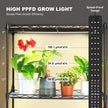 VEVOR Plant Stand with Grow Lights 4 Tiers 45W 49.8