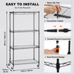 VEVOR Plant Stand with Grow Lights 4 Tiers 45W 49.8