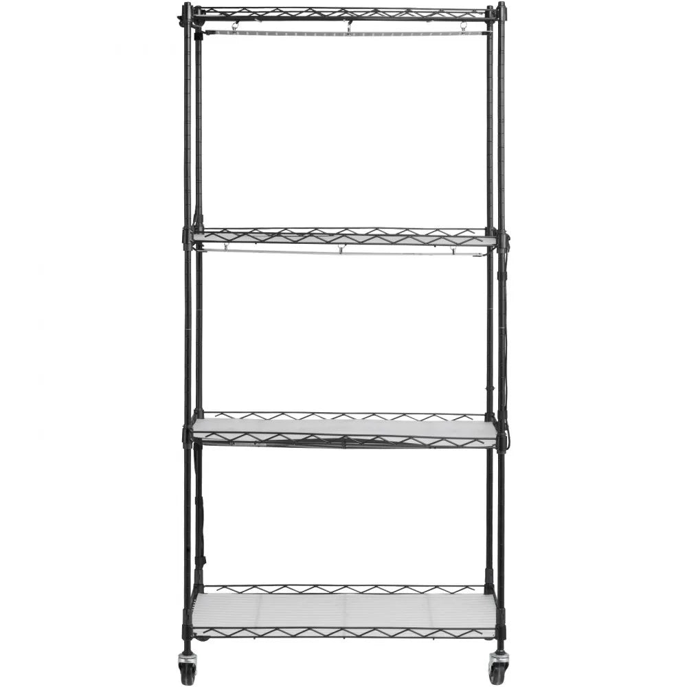 VEVOR Plant Stand with Grow Lights 4 Tiers 45W 49.8