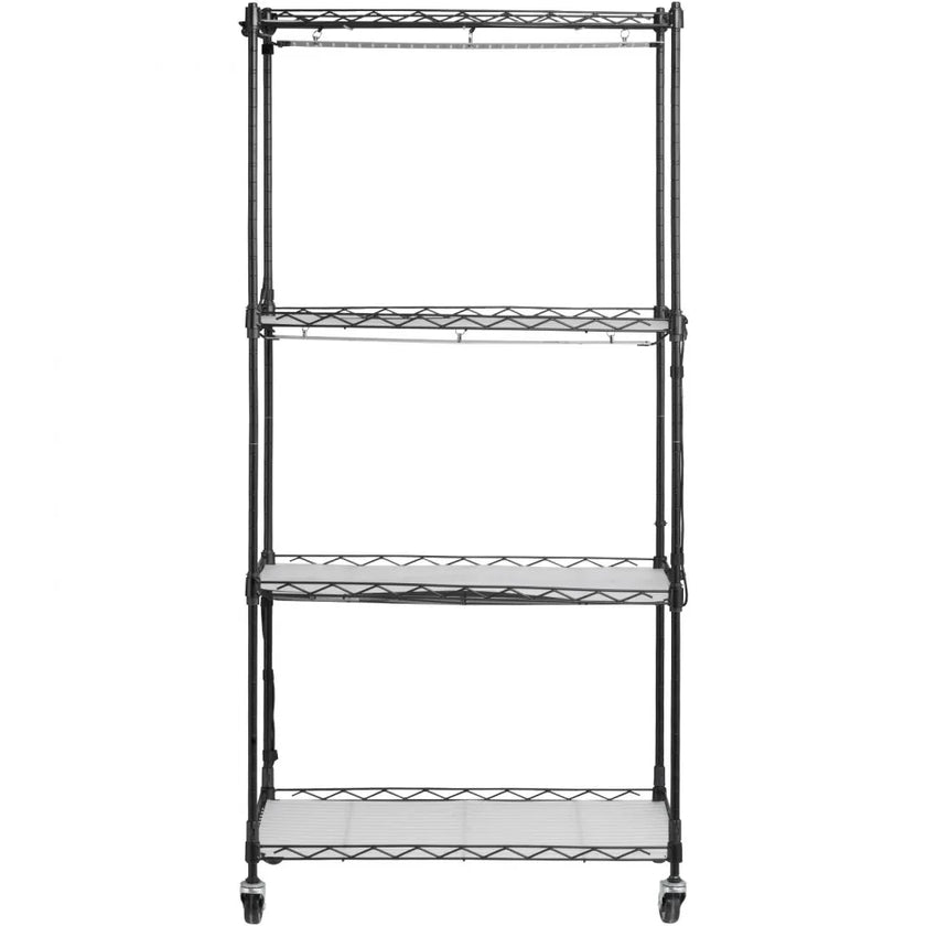 VEVOR Plant Stand with Grow Lights 4 Tiers 45W 49.8