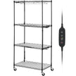 VEVOR Plant Stand with Grow Lights 4 Tiers 45W 49.8