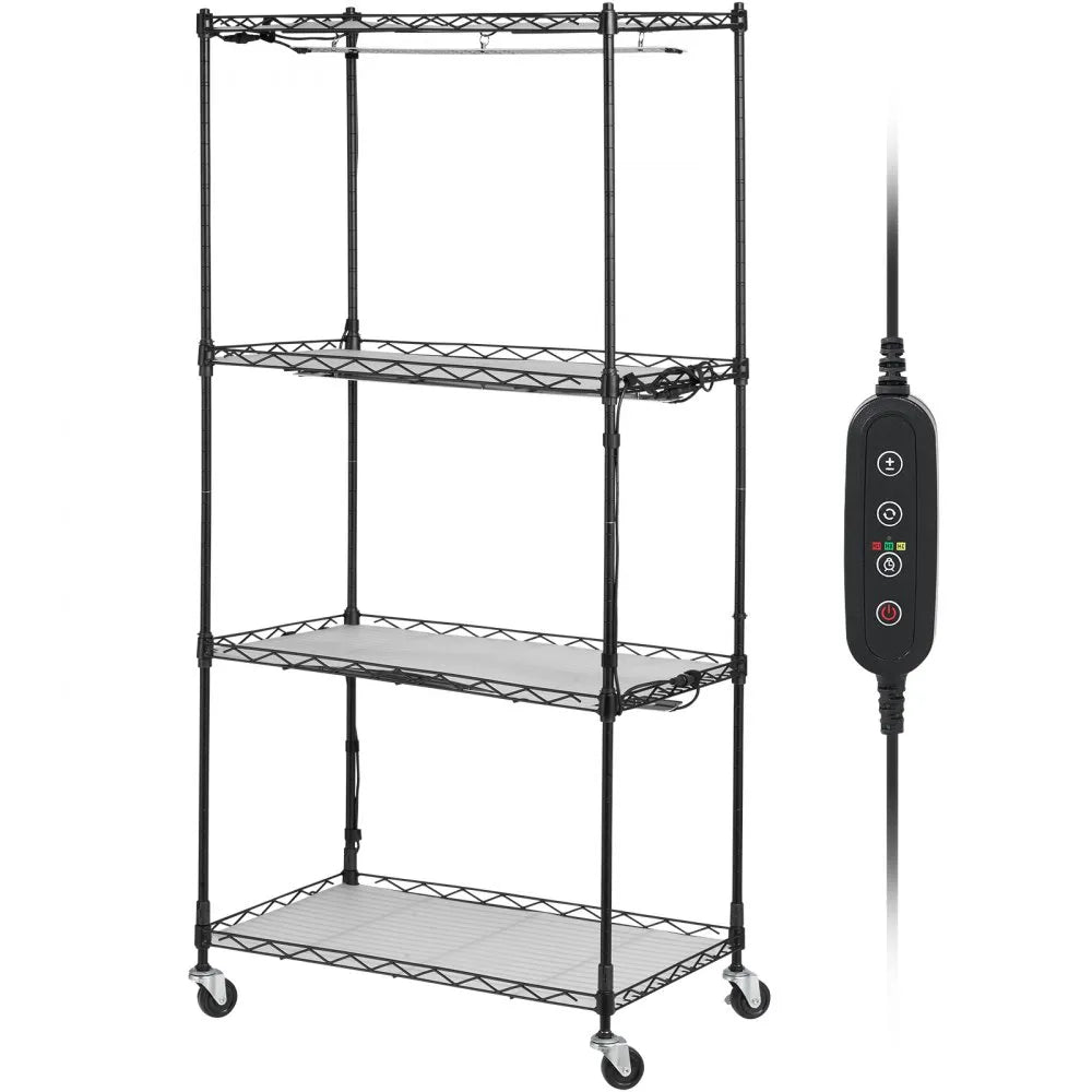 VEVOR Plant Stand with Grow Lights 4 Tiers 45W 49.8