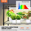 VEVOR Plant Stand with Grow Lights 4 Tiers 180W 59.1