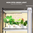 VEVOR Plant Stand with Grow Lights 4 Tiers 180W 59.1