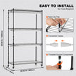 VEVOR Plant Stand with Grow Lights 4 Tiers 180W 59.1