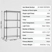 VEVOR Plant Stand with Grow Lights 4 Tiers 180W 59.1