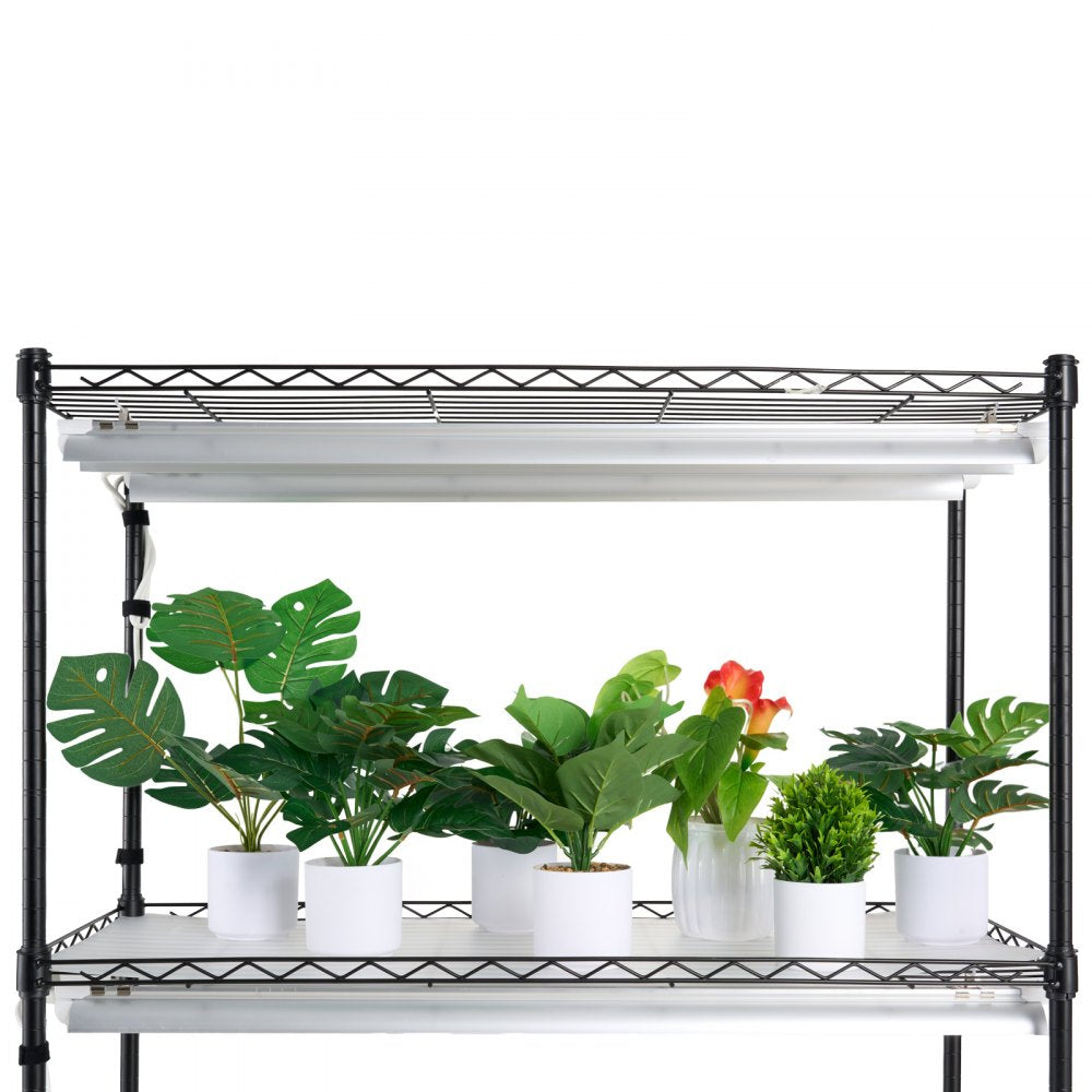 VEVOR Plant Stand with Grow Lights 4 Tiers 180W 59.1