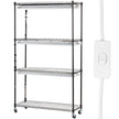 VEVOR Plant Stand with Grow Lights 4 Tiers 180W 59.1