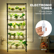 VEVOR Plant Stand with Grow Lights 6 Tiers 150W 70.9