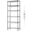 VEVOR Plant Stand with Grow Lights 6 Tiers 150W 70.9
