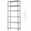 VEVOR DIY Plant Stand with Grow Lights 6 Tiers 192W 70.9