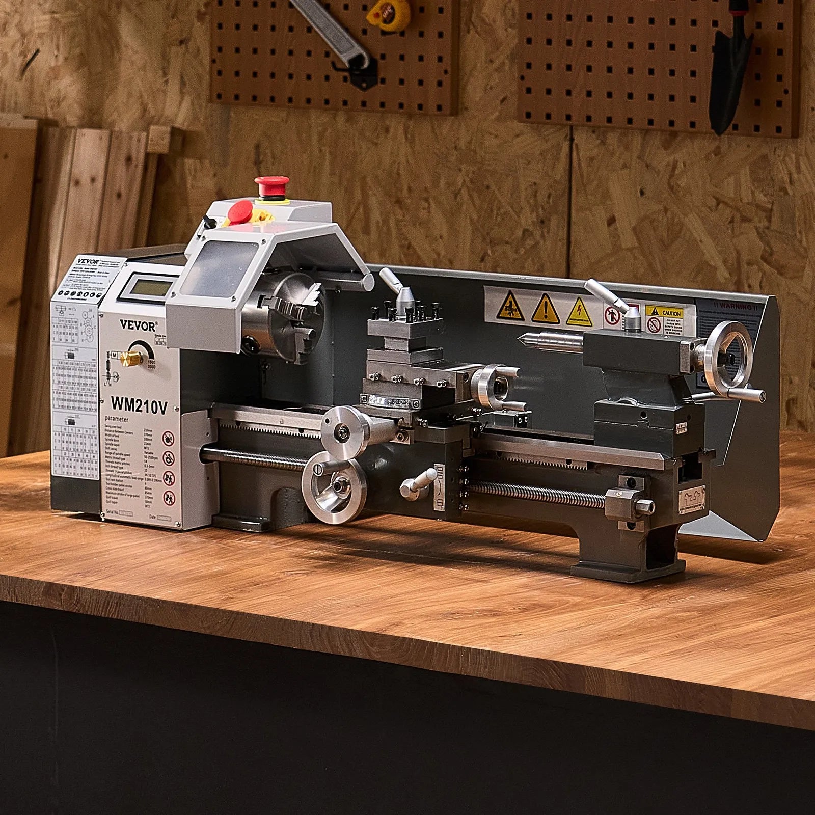 VEVOR Metal Lathe 8 x 16 in 550W Benchtop Lathe Machine 0-2500RPM Variable Speed