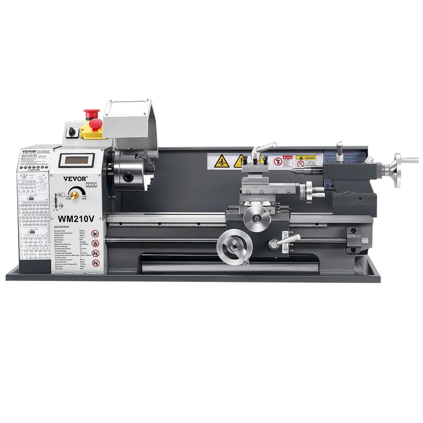 VEVOR Metal Lathe 8 x 16 in 550W Benchtop Lathe Machine 0-2500RPM Variable Speed