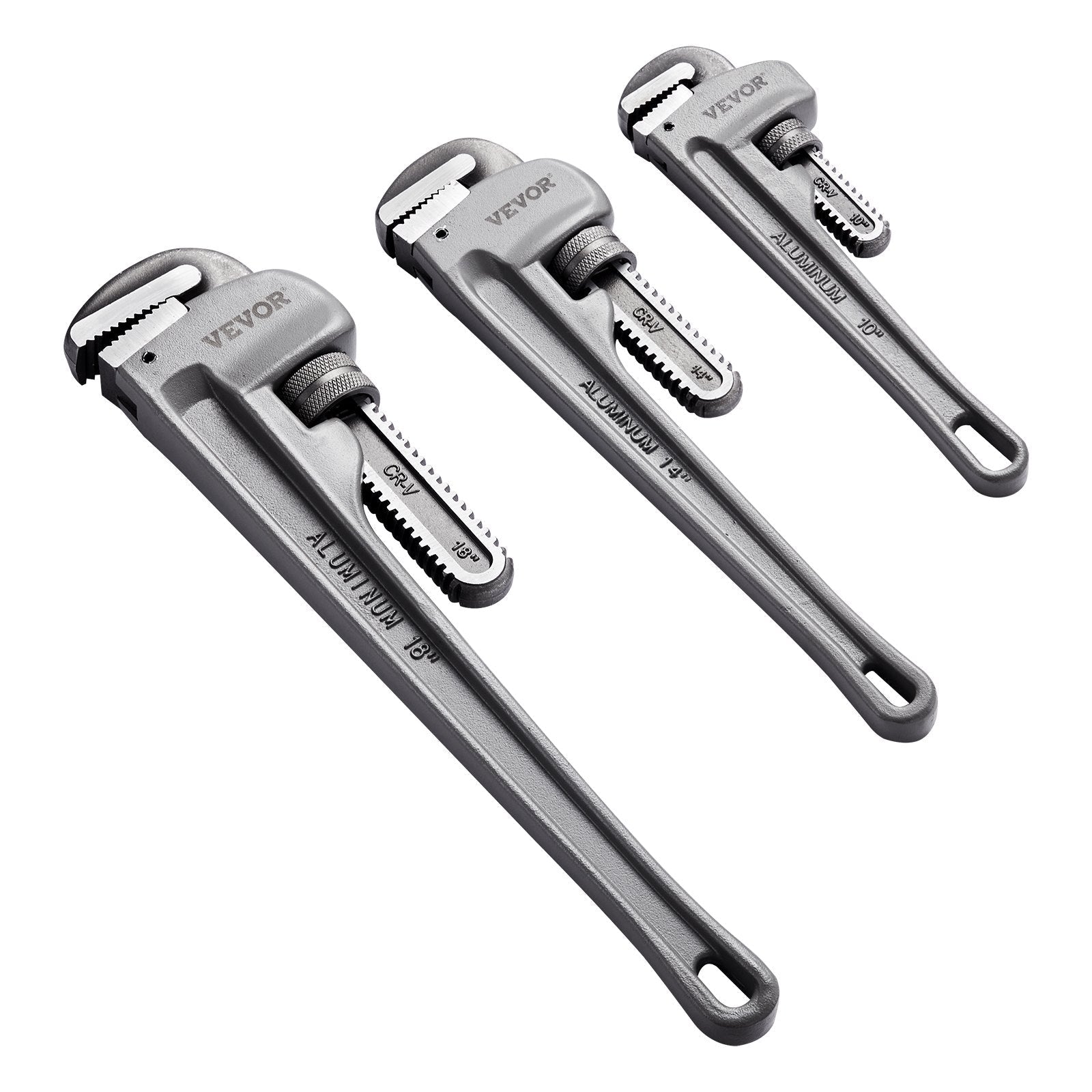 VEVOR 3-Piece Pipe Wrench Set, 10