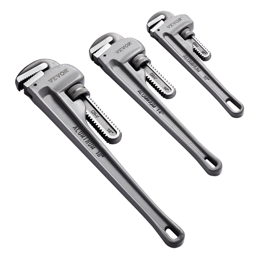 VEVOR 3-Piece Pipe Wrench Set, 10