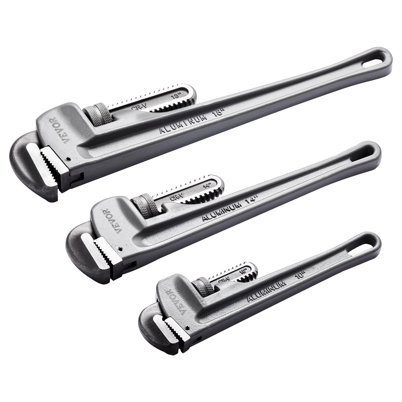 VEVOR 3-Piece Pipe Wrench Set, 10