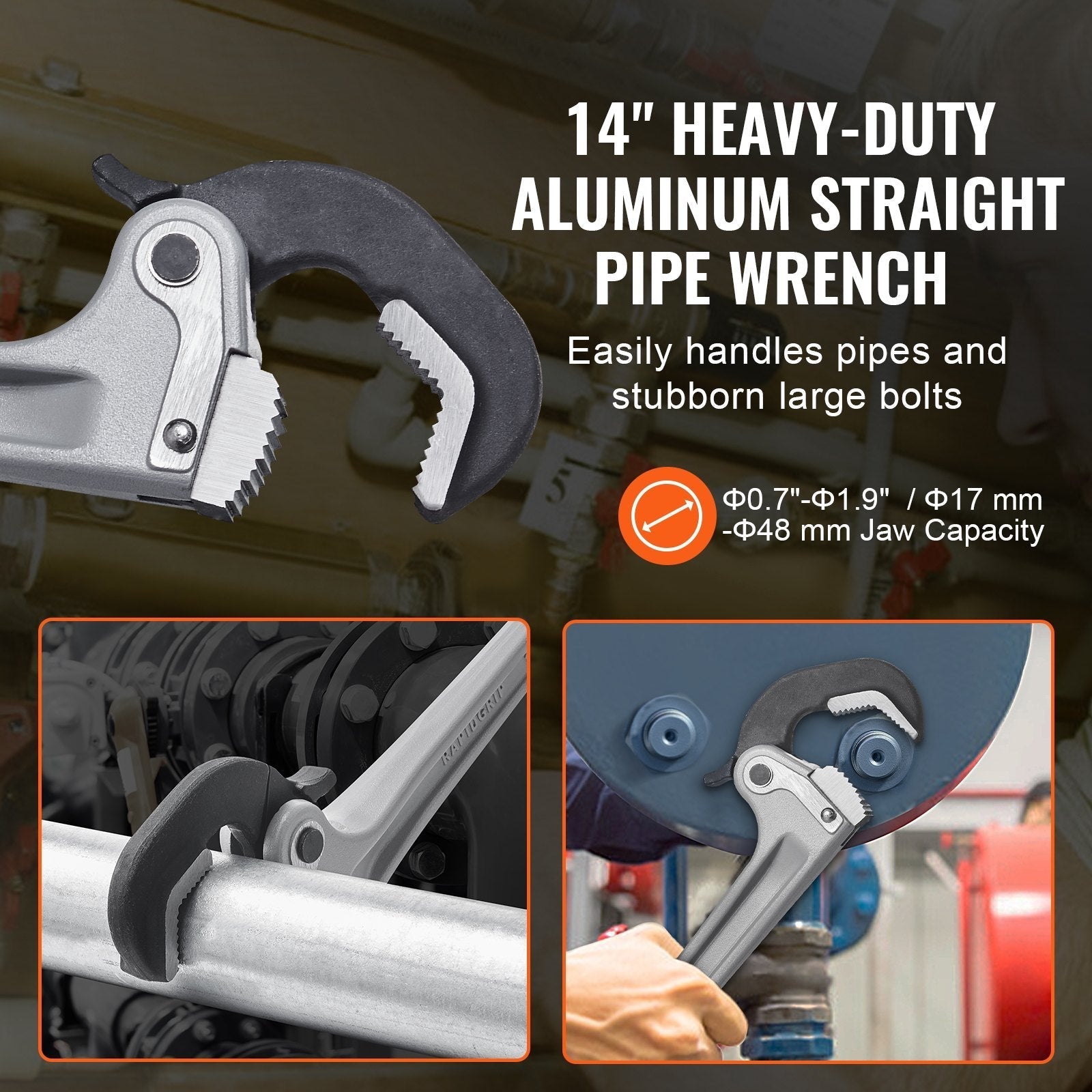 VEVOR Pipe Wrench, 14